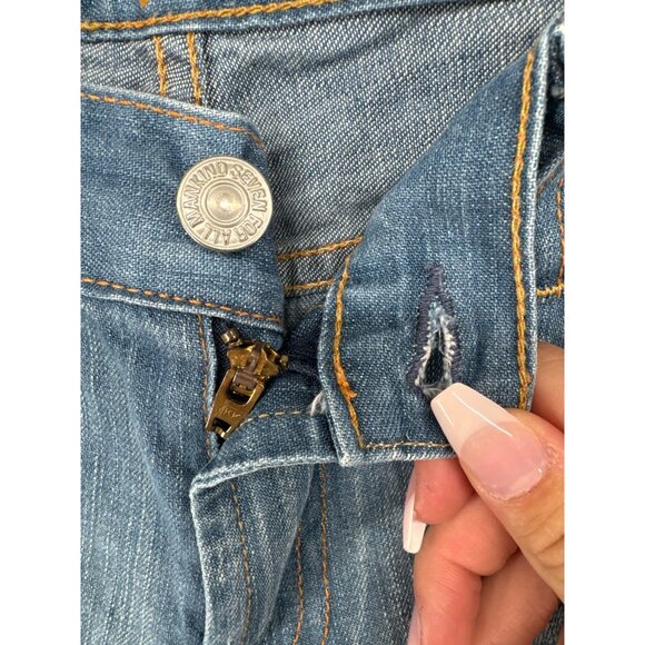 7 for All Mankind Womens Jeans Sz 29 Bootcut Blue Denim Classic Medium Wash - Picture 3 of 13